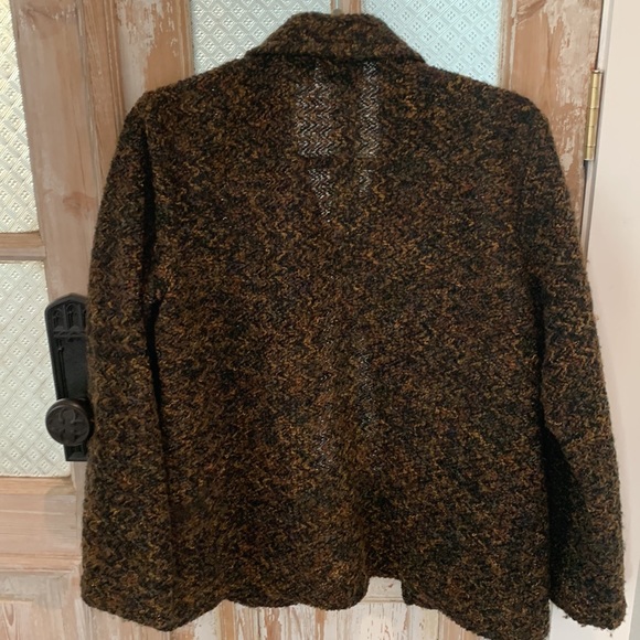 Chico’s, Tweed Jacket, Blazer, Women, Brown, Black, Multicolor, Size 1 - Picture 5 of 6